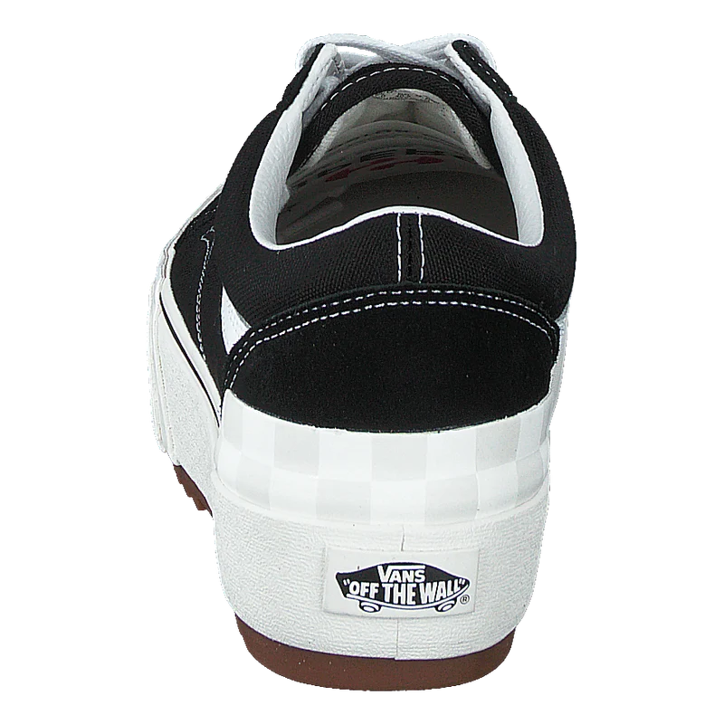 Ua Old Skool Stacked (suedecanvas)blkblncdblnc
