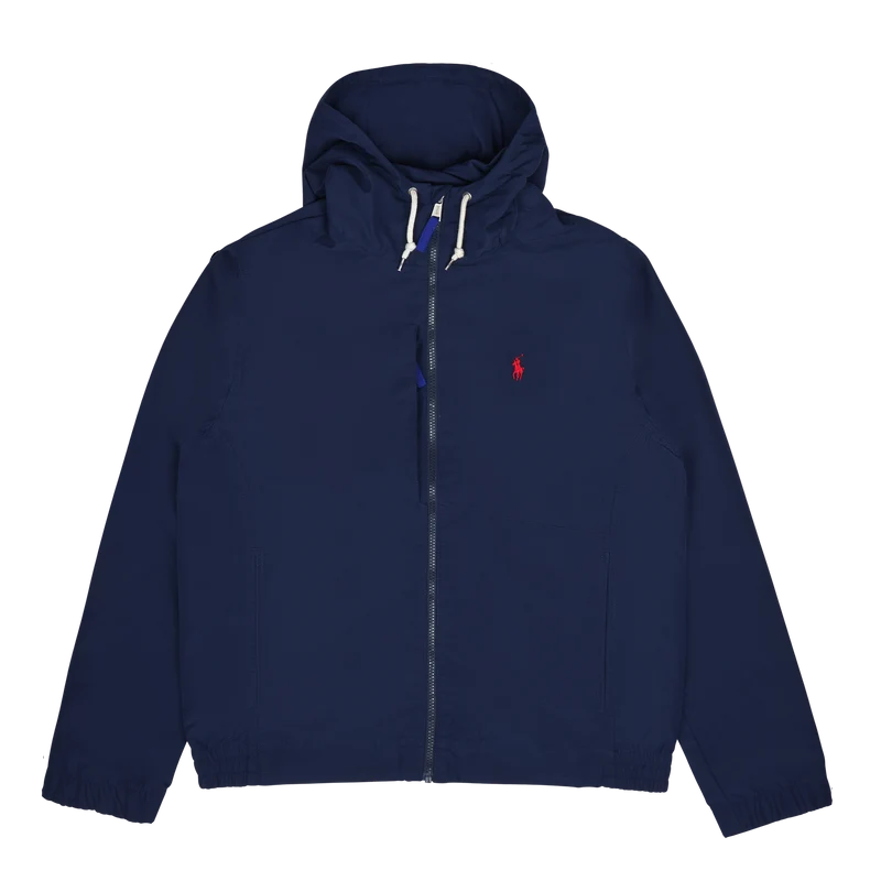 Packable Water-Repellent Hooded Jacket
