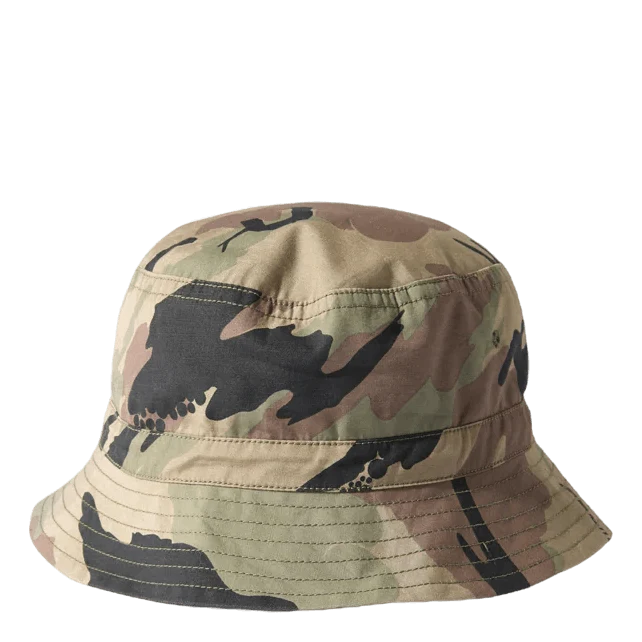 Reverisble Camo Bucket Hat Cot Woodland