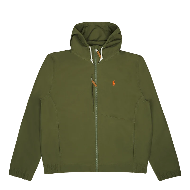Packable Water-Repellent Hooded Jacket