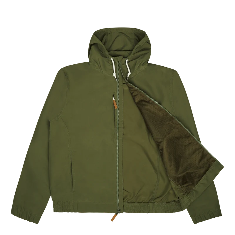 Packable Water-Repellent Hooded Jacket
