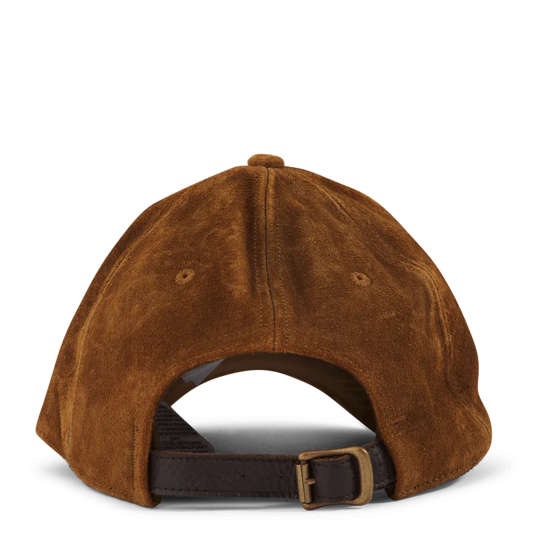 Roughout Suede Ball Cap Smith Brown