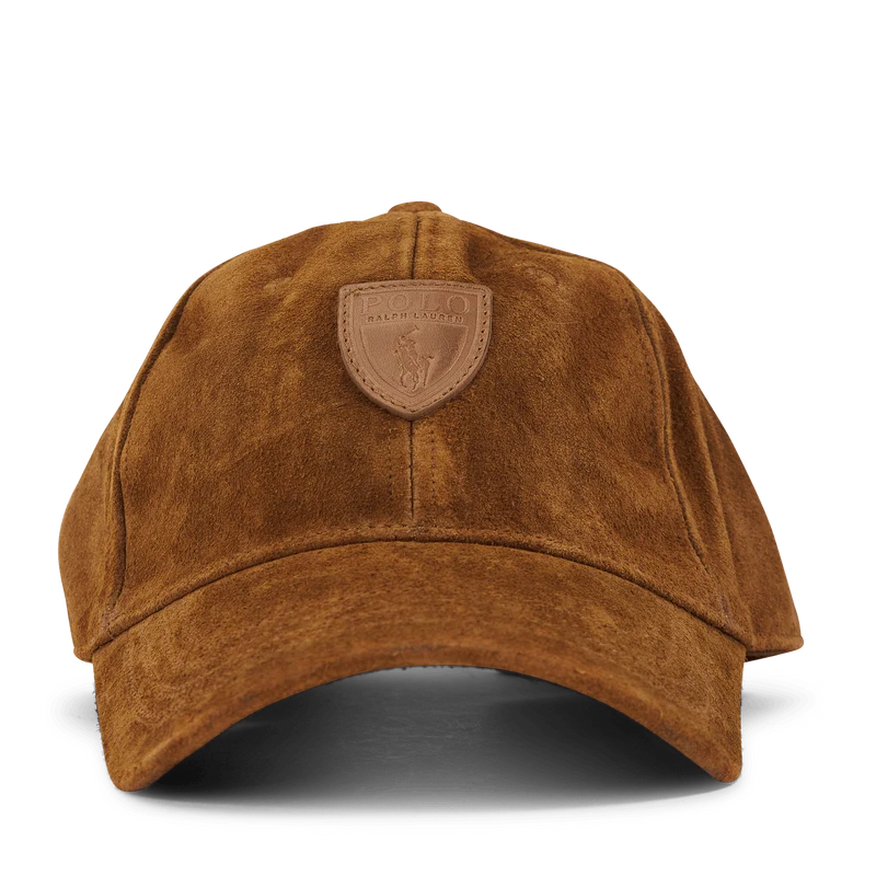 Roughout Suede Ball Cap Smith Brown