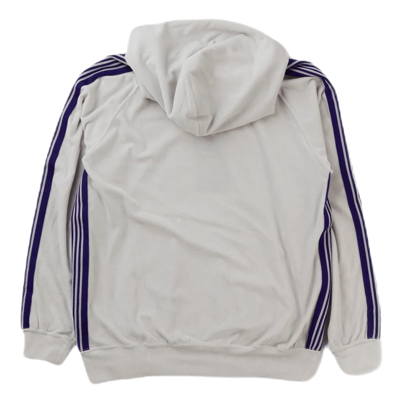 Track Hoody - C/pe Velour White