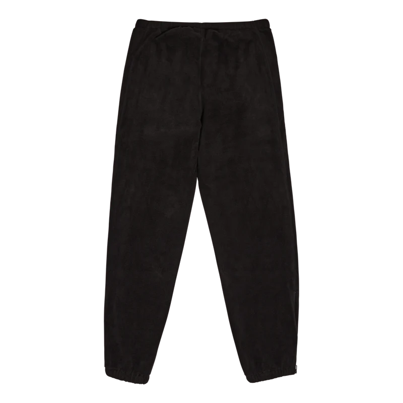 Zipped Sweat Pant - Poly Fleec Black