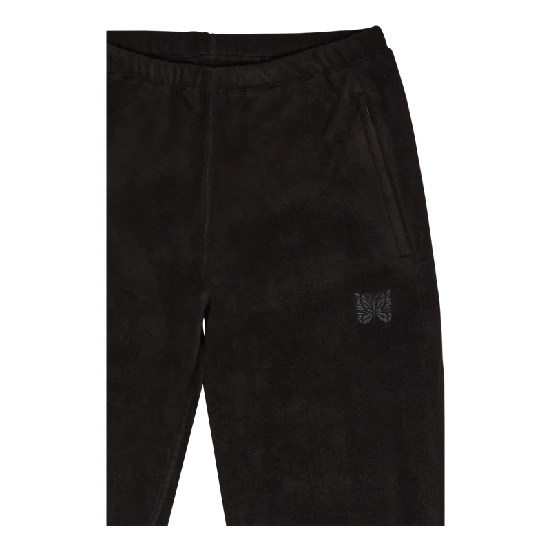 Zipped Sweat Pant - Poly Fleec Black