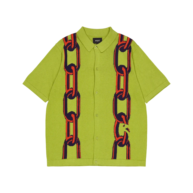 Linked S/s Knit Sweater Green