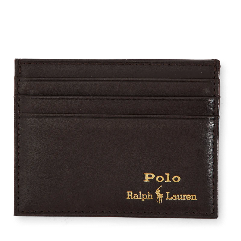 Leather Belt & Card Case Gift Set Brown