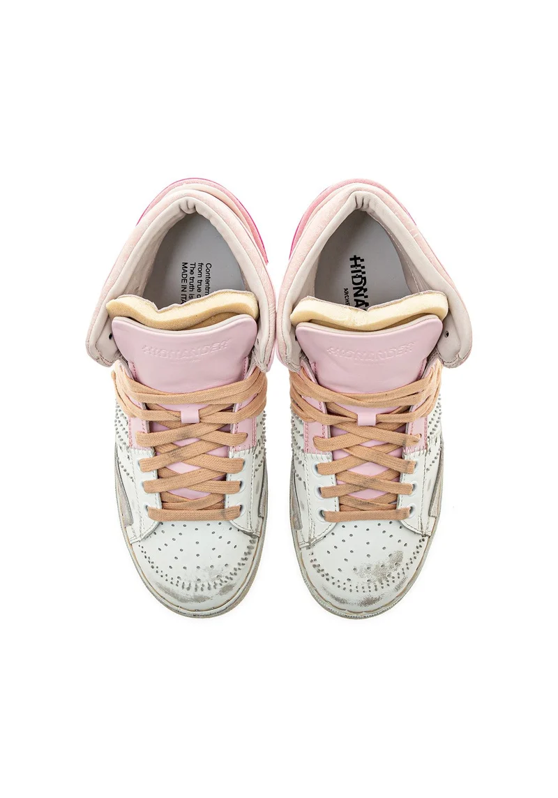 The Cage white/baby pink