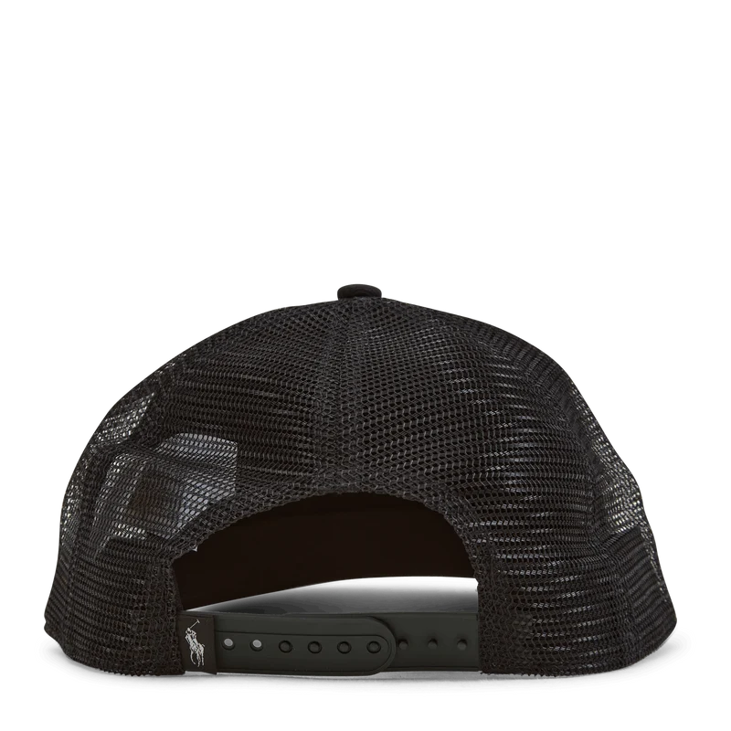 Twill Trucker Cap Polo Black