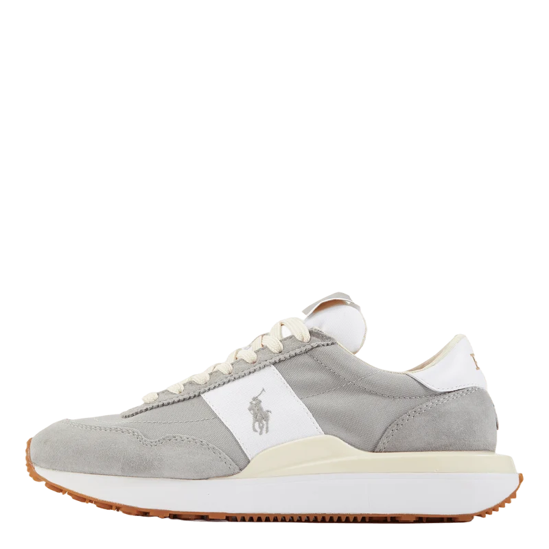 Train 89 Suede & Oxford Sneaker Soft Grey/White