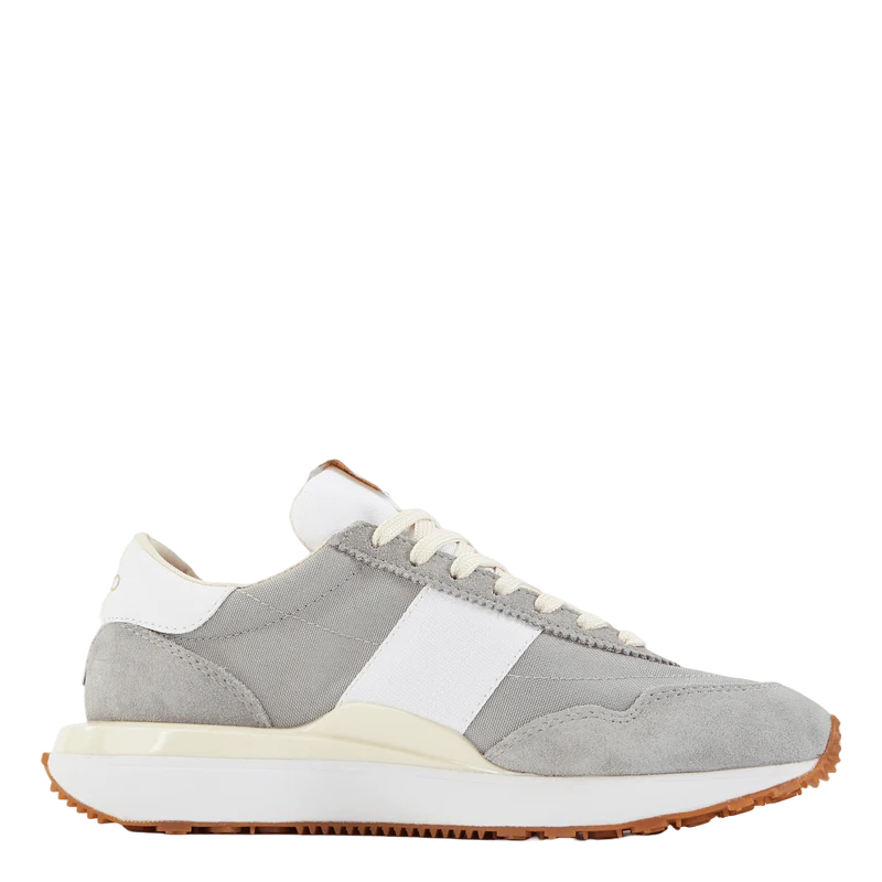 Train 89 Suede & Oxford Sneaker Soft Grey/White