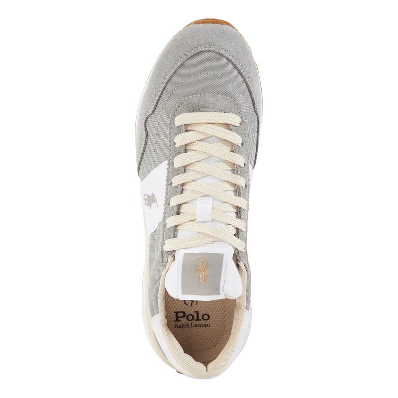Train 89 Suede & Oxford Sneaker Soft Grey/White
