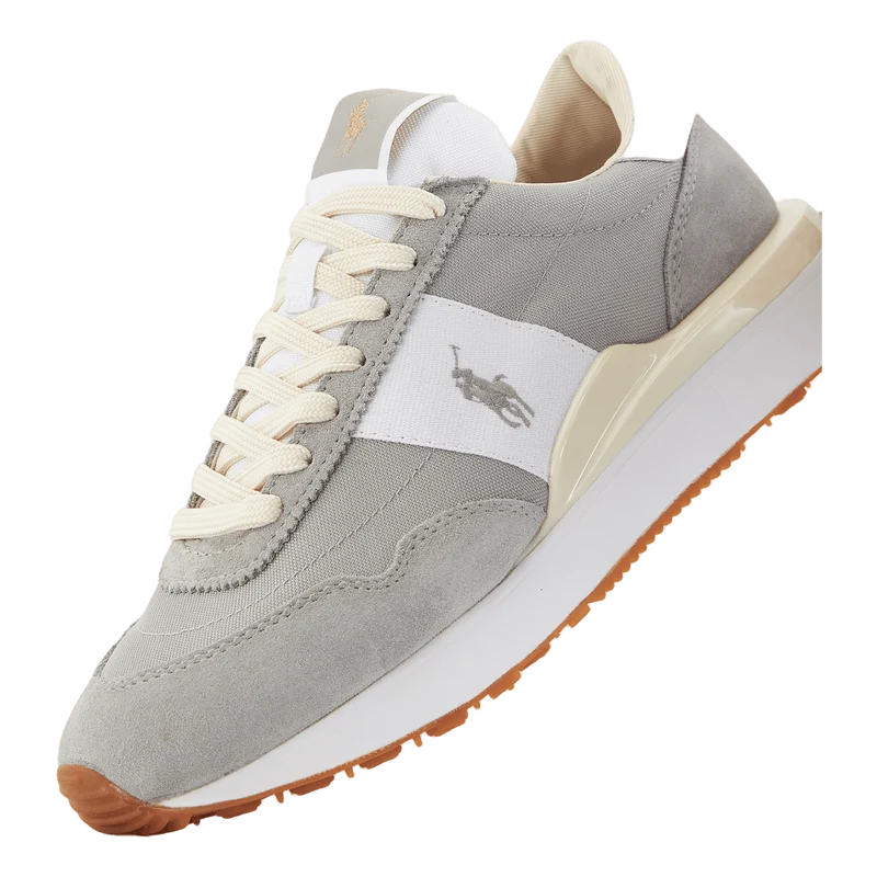 Train 89 Suede & Oxford Sneaker Soft Grey/White