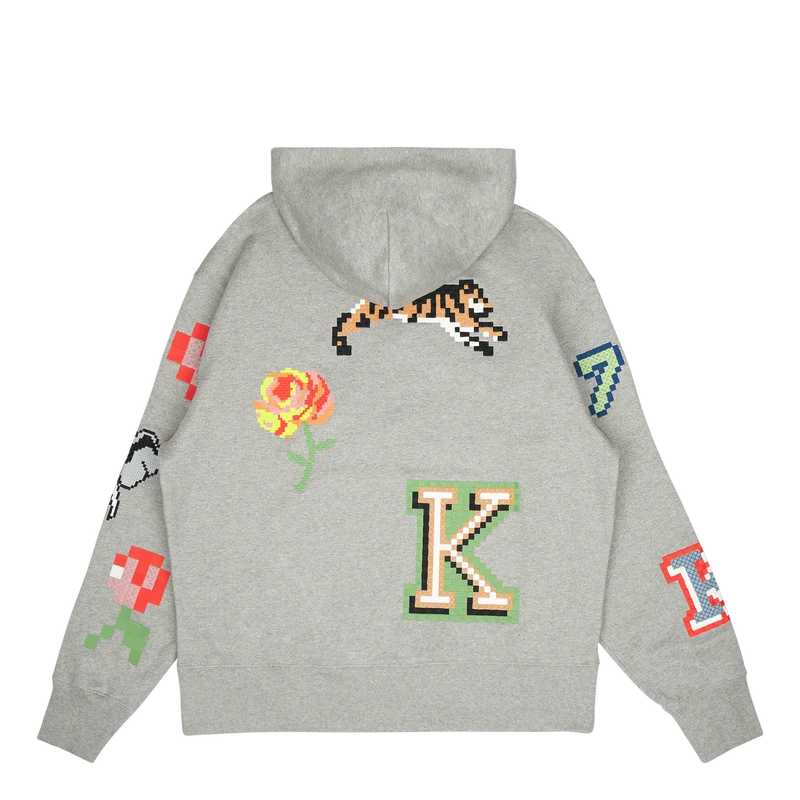 Sweat Kenzo Pixel Pearl Grey