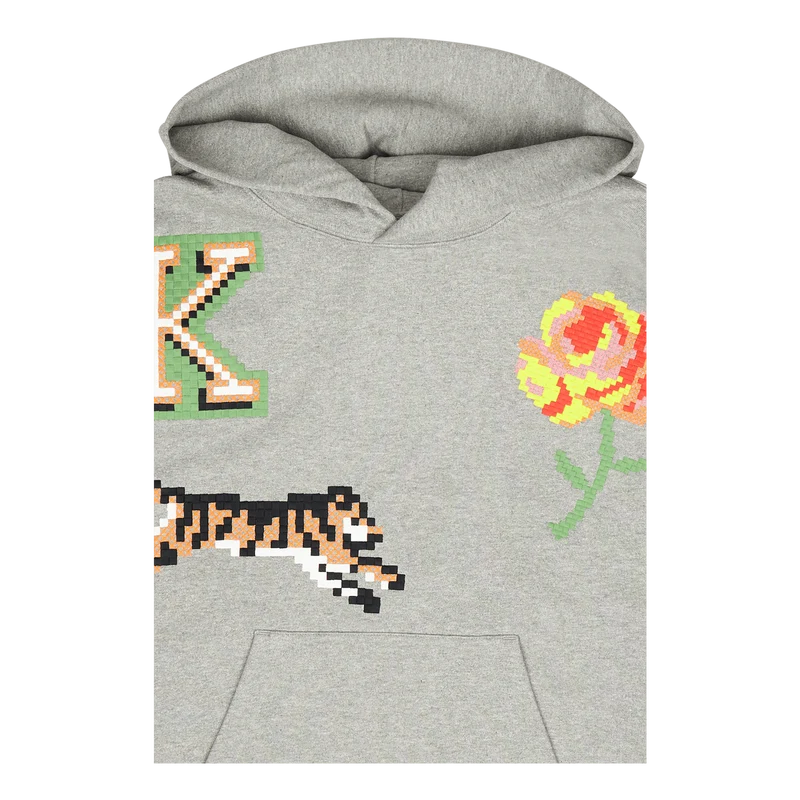 Sweat Kenzo Pixel Pearl Grey