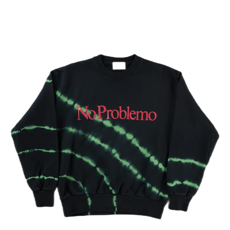 Tie-dye No Problemo Sweatshirt Green