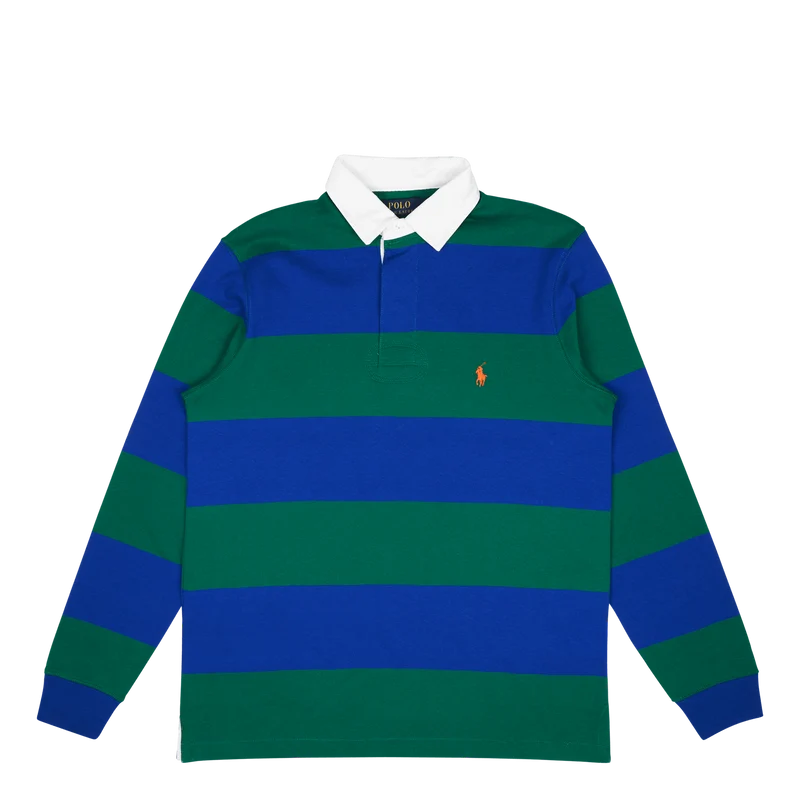 Classic Fit Striped Jersey Rugby Shirt