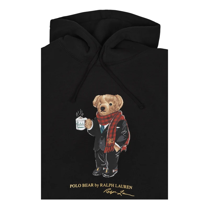 Lunar New Year Polo Bear Hoodie Polo Black