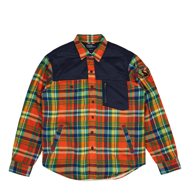 Outdoor Flannel-teck 5870 Orange/royal Multi