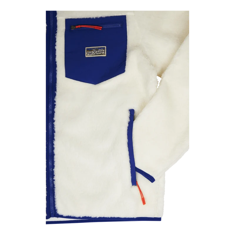 Bonded Pile Fleece Jacket Clubhouse Cream Multi