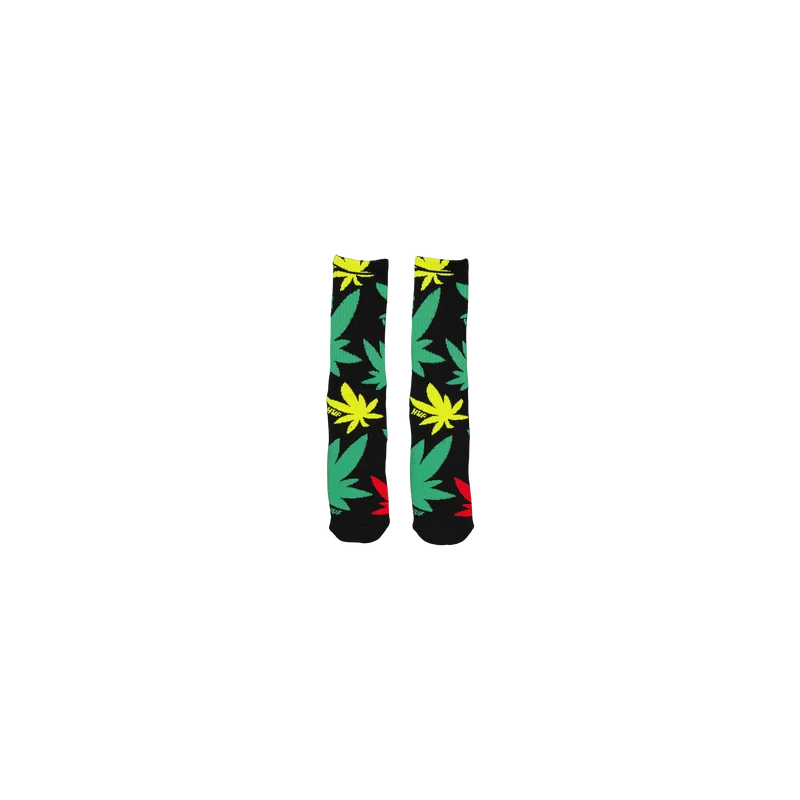 Abstract Plantlife Sock Black