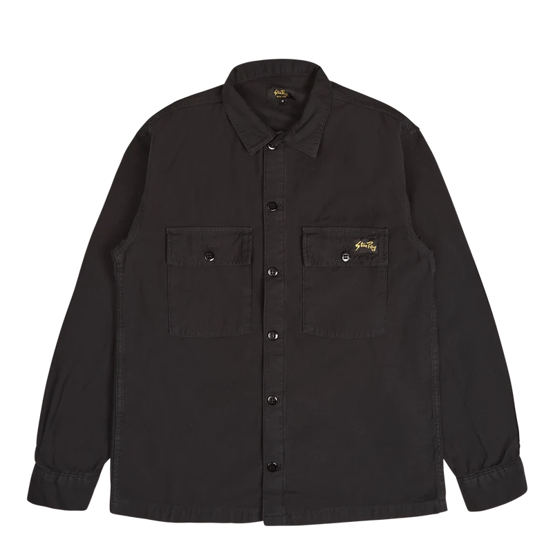 Cpo Shirt Black Sateen