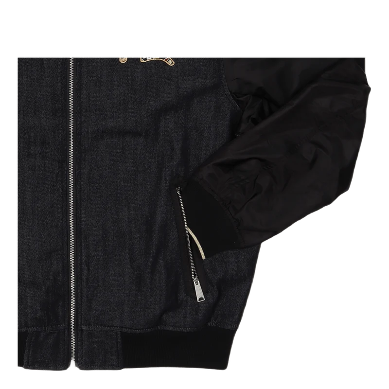 Komainu Embroidered Fab Blocki Black