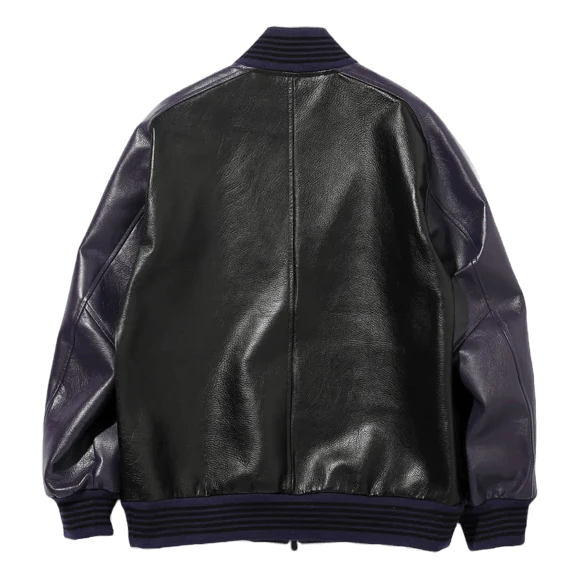 Award Jacket - Cowhide Lthr. Purple