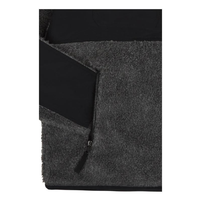 Wind-Blocking Hybrid Jacket Barclay Heather/Polo Black