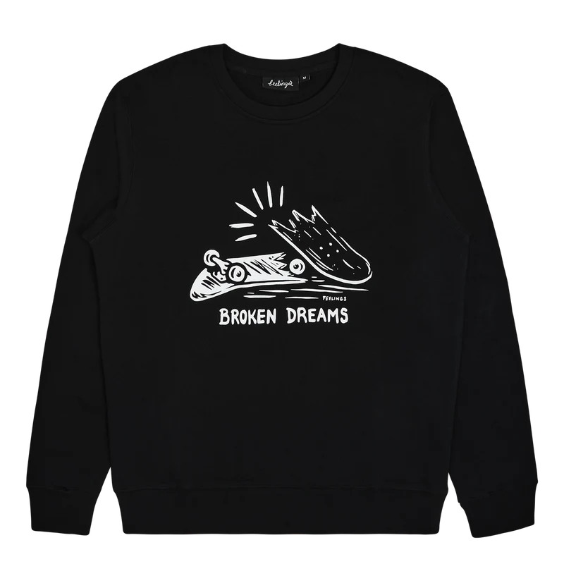 Broken Dreams Crewneck Sweatsh Black