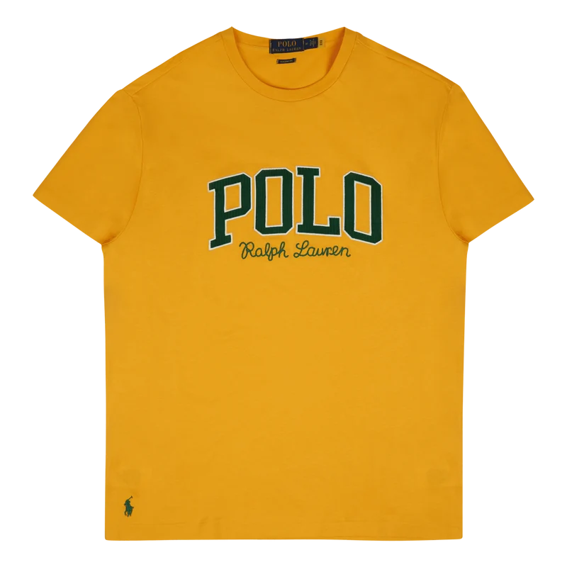 Classic Fit Logo Jersey T-Shirt Gold Bugle