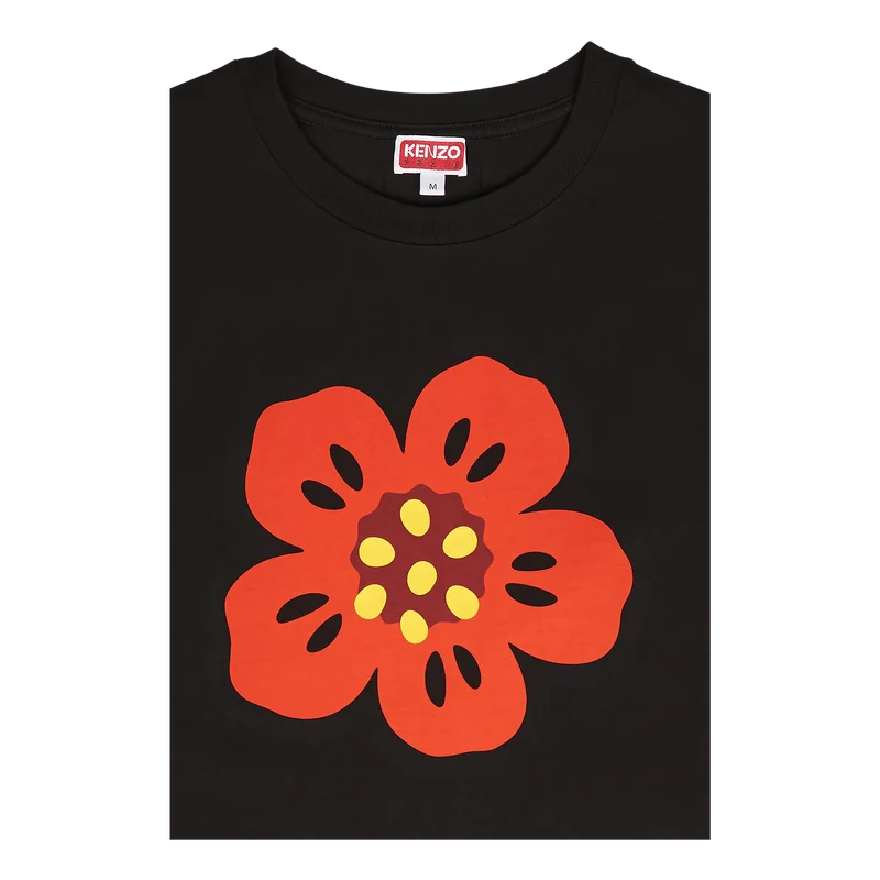 T-shirt Boke Flower Black