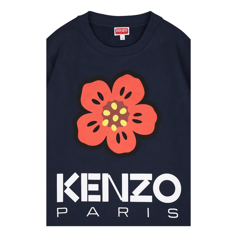 Sweat Boke Flower Midnight Blue
