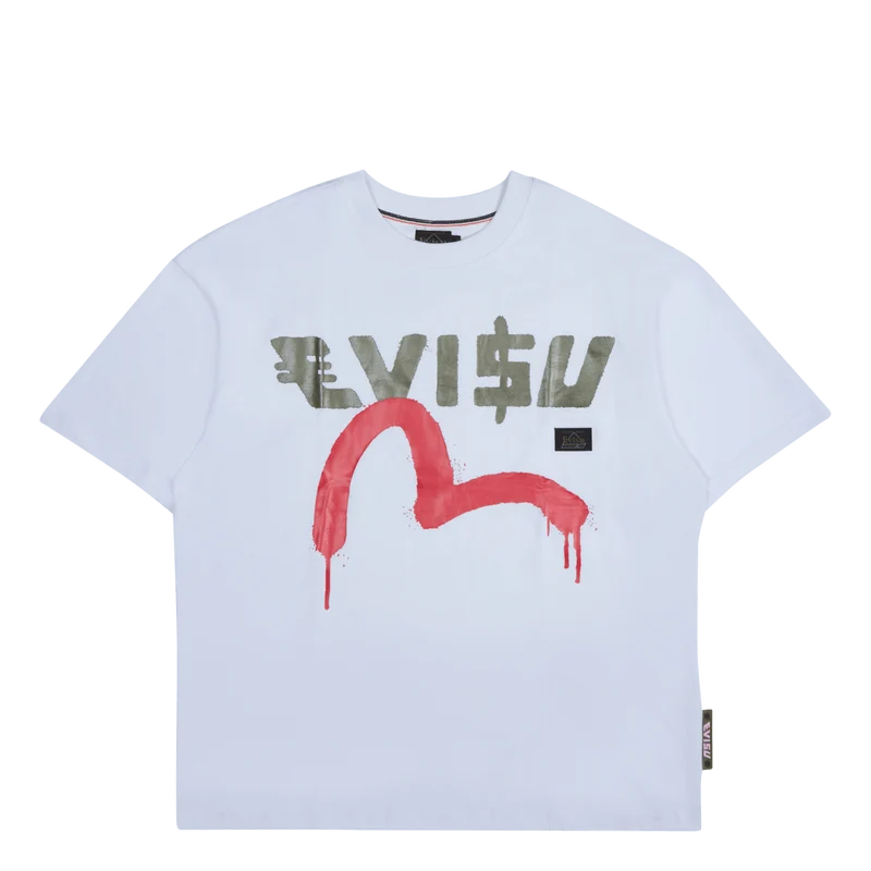 Evisu X Sfera Ebbasta Graffiti White