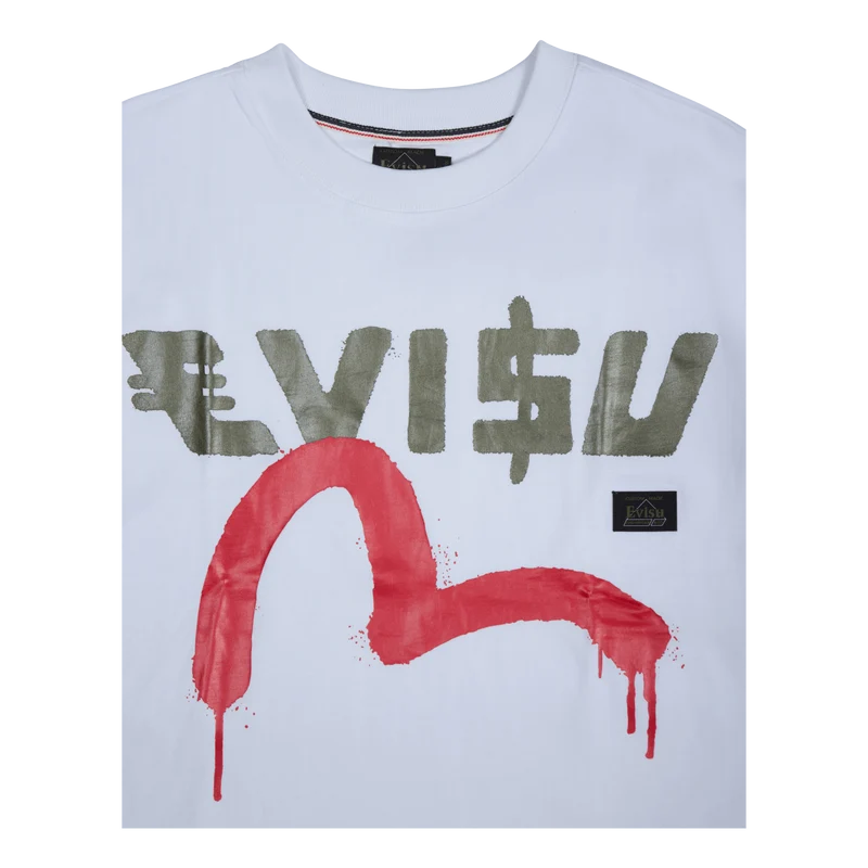 Evisu X Sfera Ebbasta Graffiti White