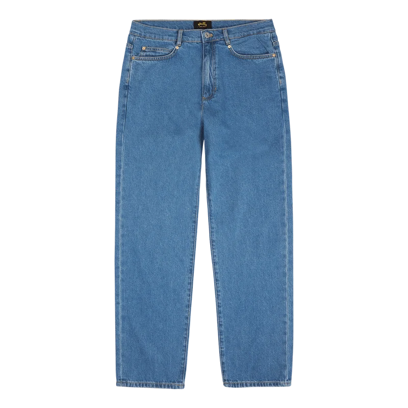 5 Pocket Straight Mid Stonewash Denim