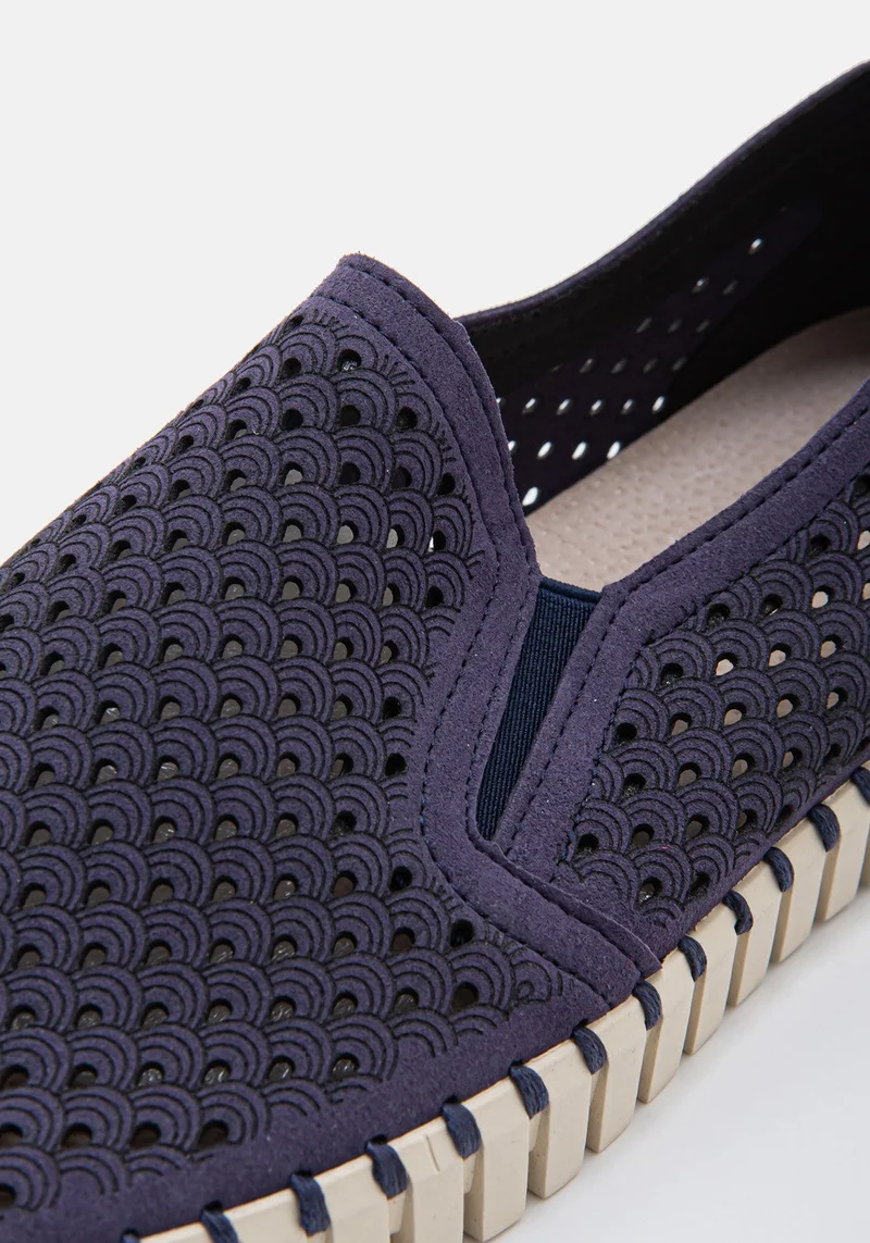 Flats for Men navy dunkel