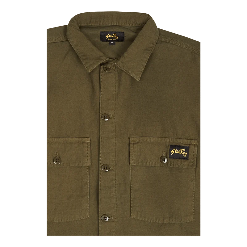 Cpo Shirt Dark Olive Sateen