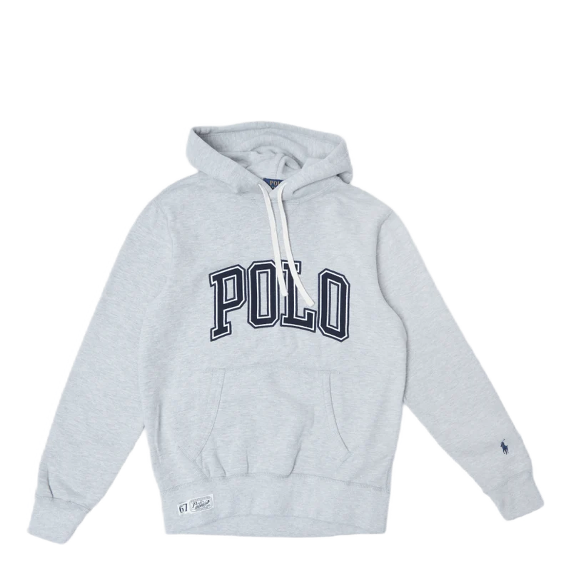 Logo Fleece Hoodie Grey Htr