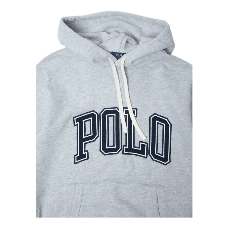 Logo Fleece Hoodie Grey Htr