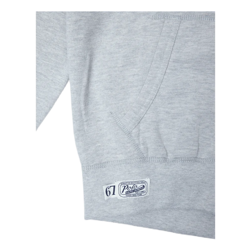 Logo Fleece Hoodie Grey Htr