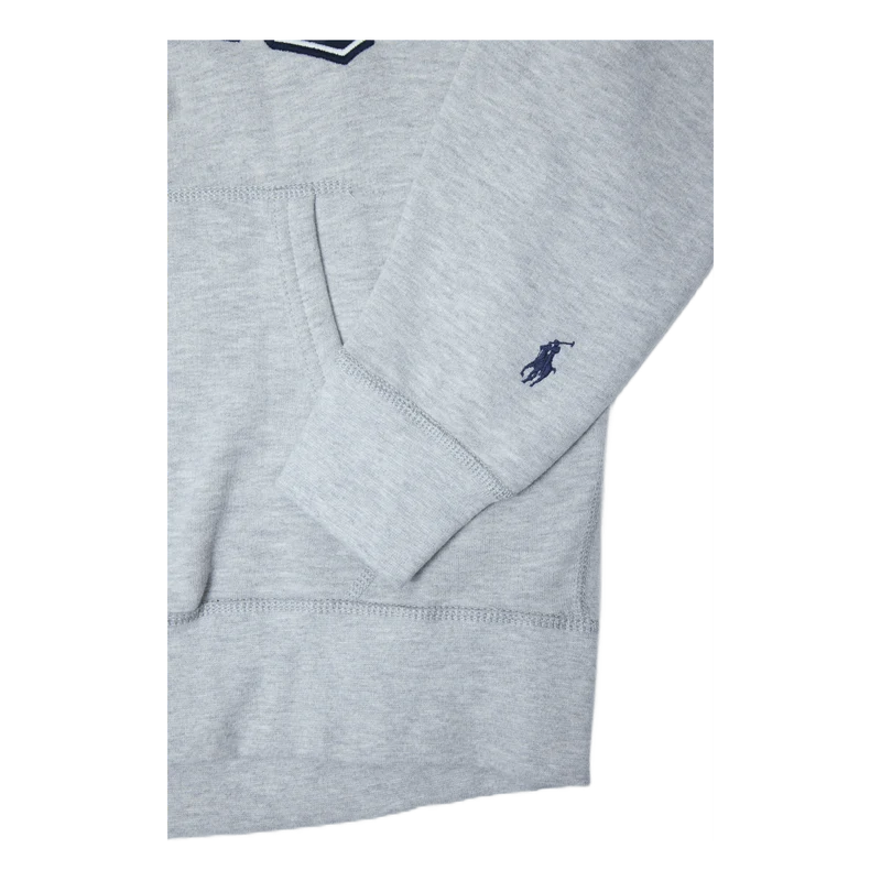Logo Fleece Hoodie Grey Htr