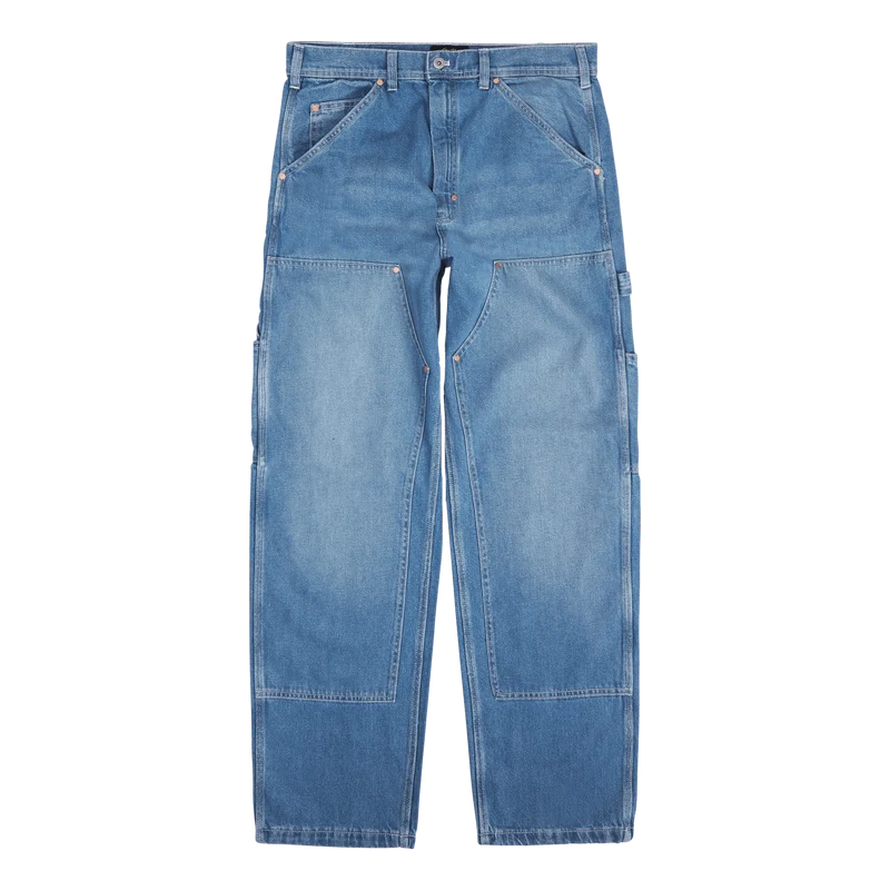 Double Knee Pant Vintage Stonewash Denim