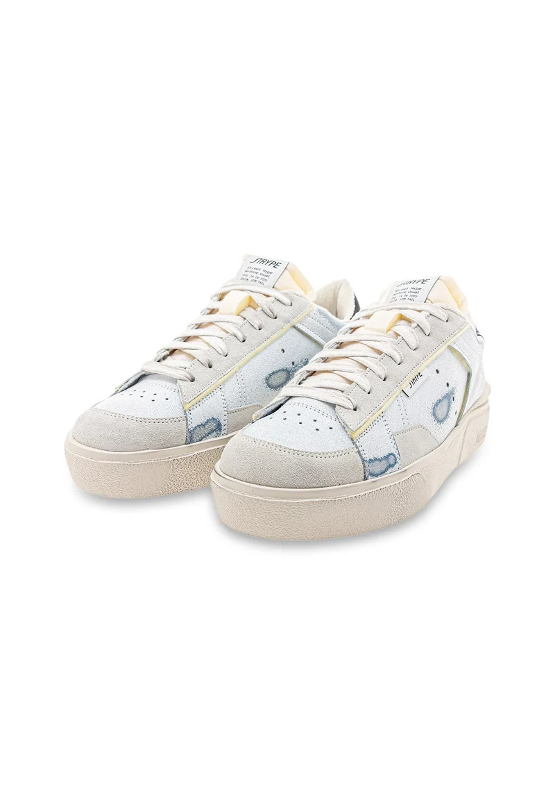 ST011-NE Sneaker Destroyed white/black