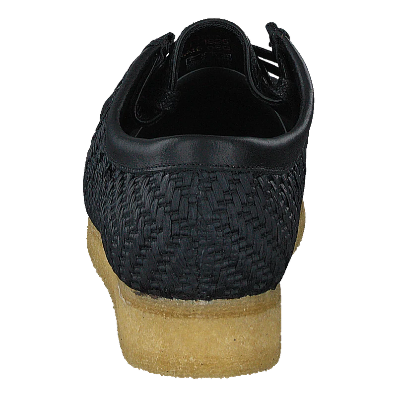 Wallabee G Black Raffia