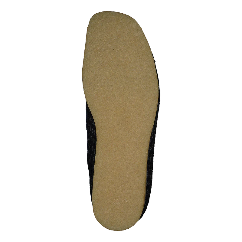 Wallabee G Black Raffia