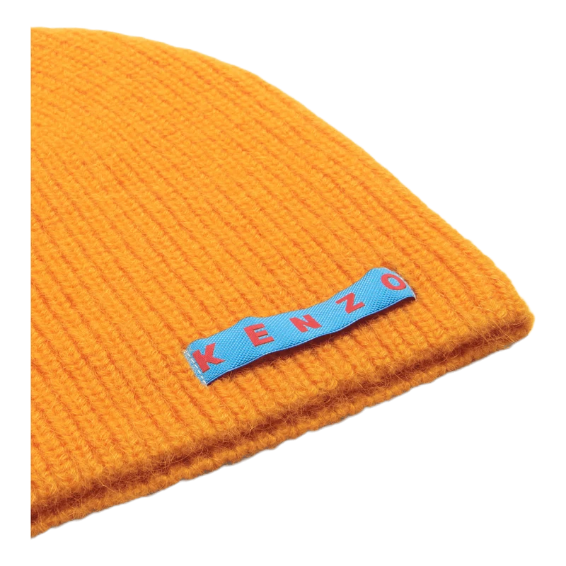 Logo Patch Beanie Orange