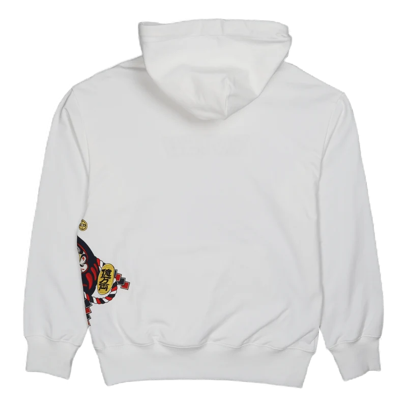 Daruma Buddy Embroidered Hoodi Off White