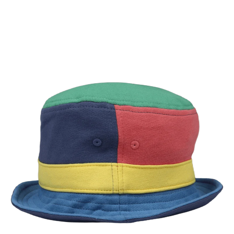 Color-Blocked Fleece Bucket Hat Light Navy Multi